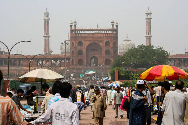 jama masjid di delhi - new delhi delhi india marble foto e immagini stock