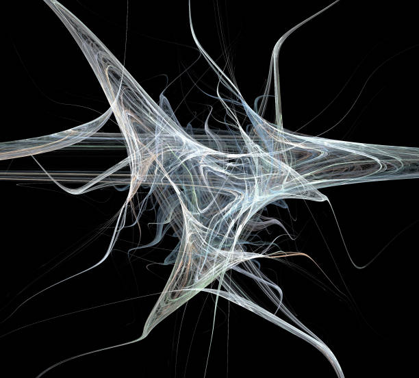 istock image of one Digital Fractal on Black Color 1025867928