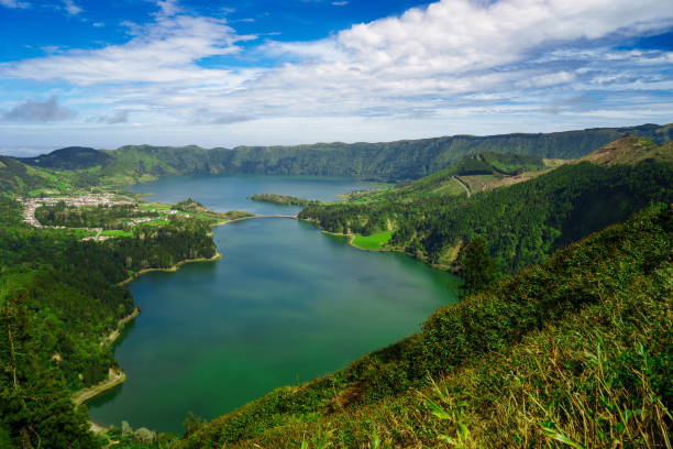 istock Lagoon Seven Cities lakes on Sao Miguel island 1025868412