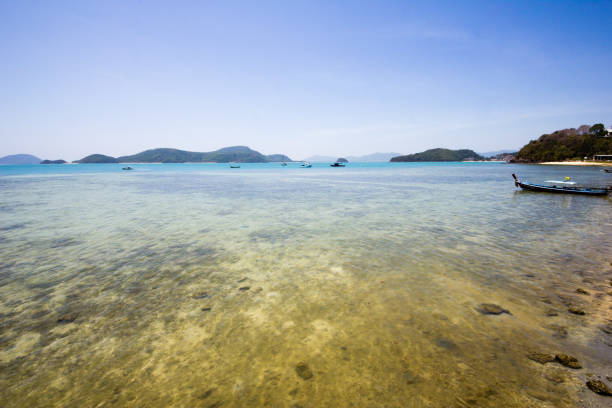 istock transparent reef from a wide angle view across the expansive sea water 1025881928