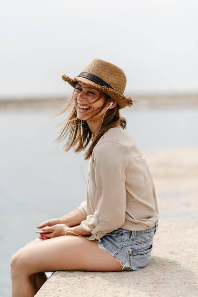 istock Cheerful girl on a summer holiday 1025882438