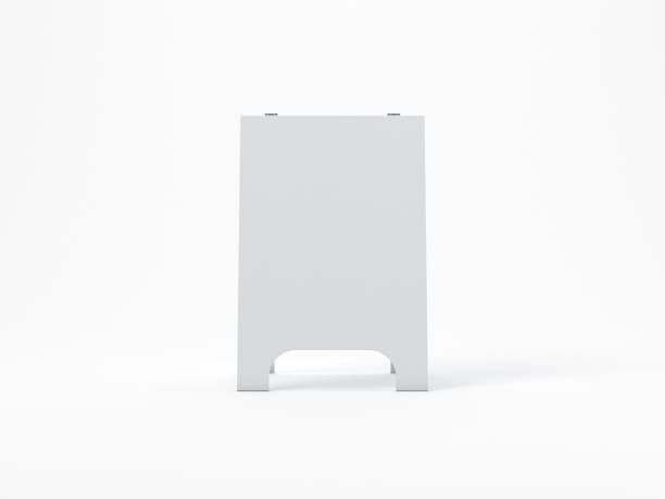 istock Pavement White Sign Outdoor Mockup 1025890974