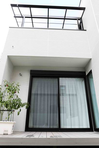 istock Wood deck of newly built house 1025907276