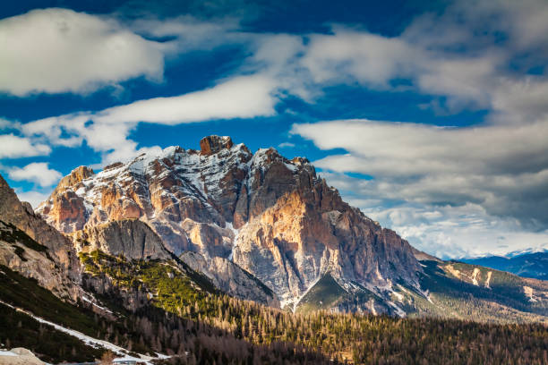 istock Beautiful spring sunrise in Dolomites, Italy, Europe 1025937864