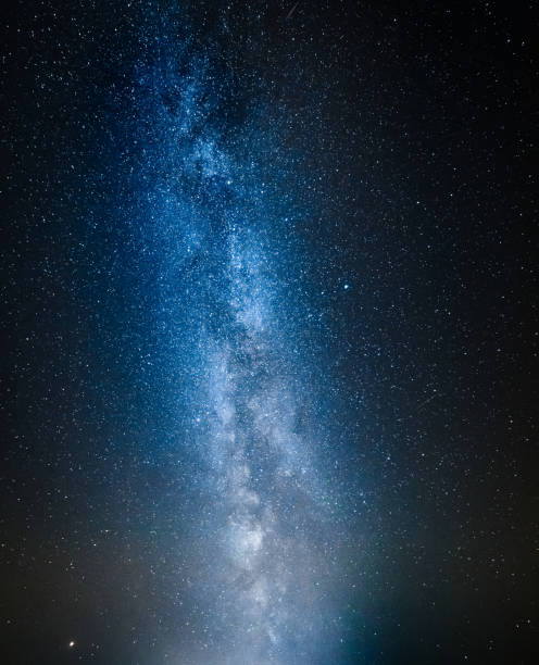 istock Wonderful blue milky way with million stars 1025938044