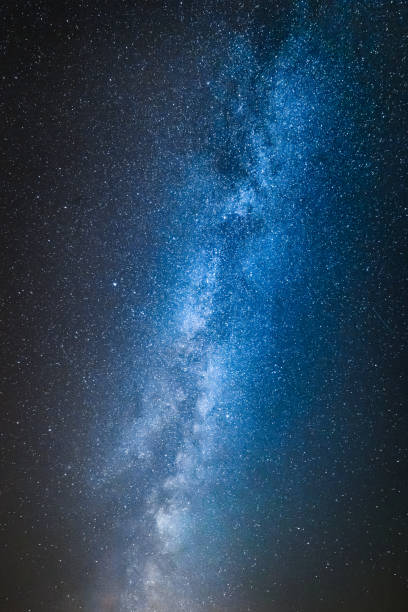 istock Blue and white milky way with million stars 1025941018