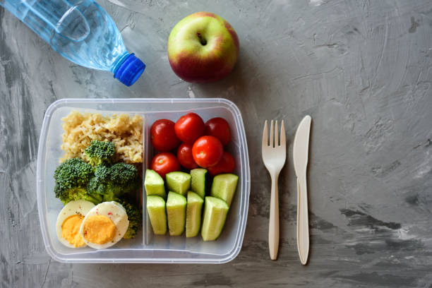 istock Lunch box with healthy food 1025946222