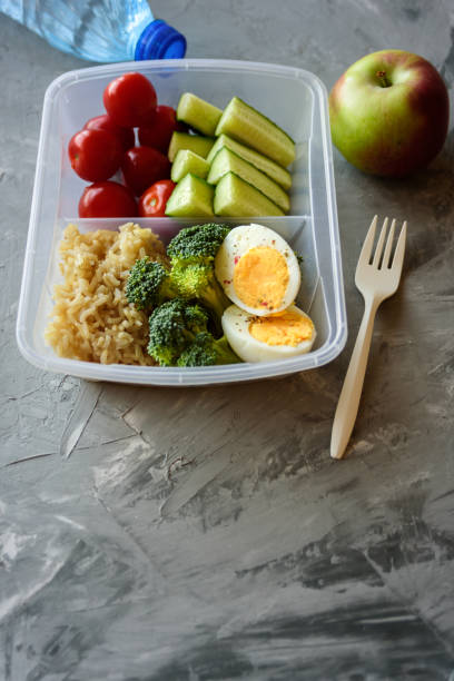 istock Lunch box with healthy food 1025951650