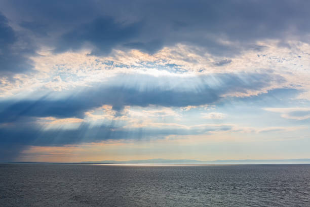 istock The sun's rays over the lake 1025959358