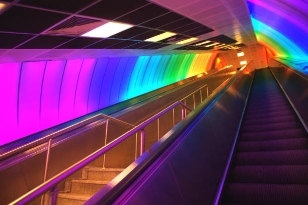 istock Istanbul Metro Station and Rainbow Colors 1025967030