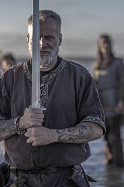 istock Viking in the sea 1025971274