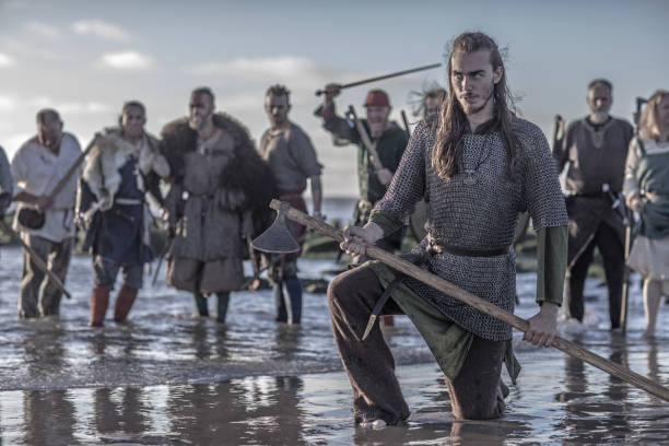 istock Vikings in the sea 1025986950