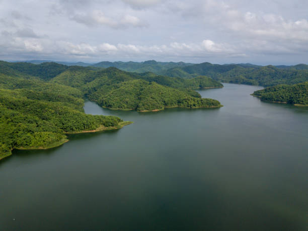 istock Dam view aerial photo from drone. 1025992218