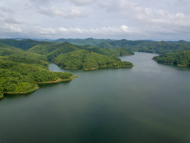 istock Dam view aerial photo from drone. 1025992242