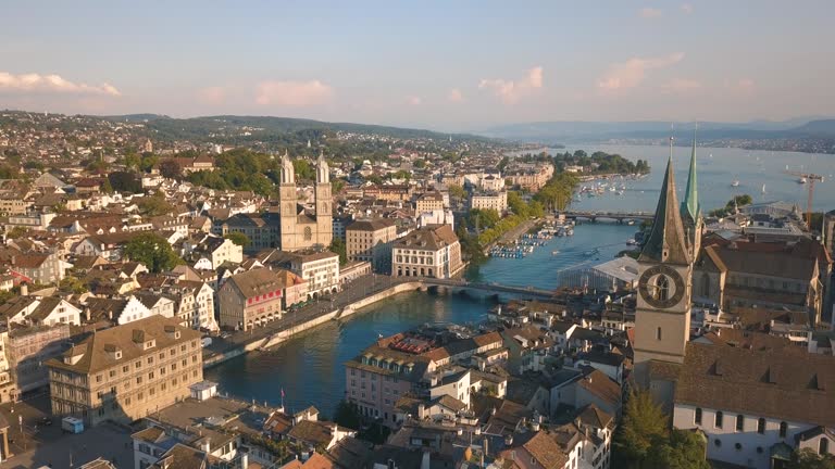 Aerial view of Zurich