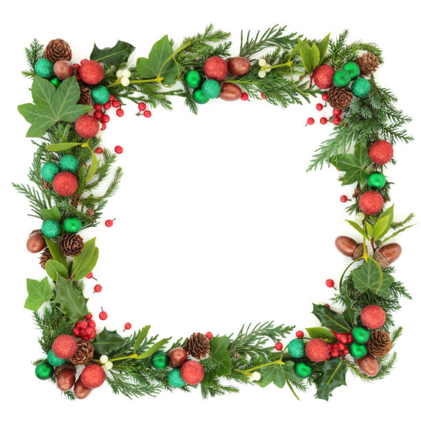 istock Abstract Christmas and Winter Wreath 1025992928