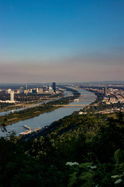 istock aerial view of Vienna in the evening sun with the danube 1026007782