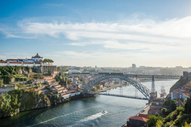 porto city, portugal - porto portugal bridge international landmark imagens e fotografias de stock