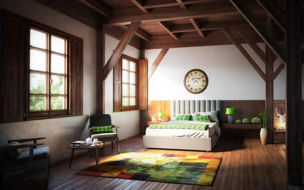 istock Warm and Cozy Bedroom Interior Design 1026019230