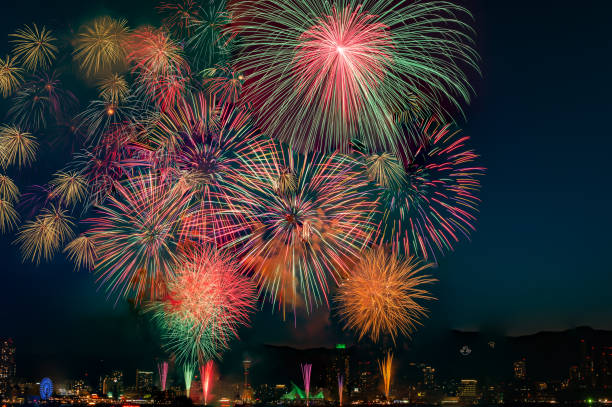 istock Kobe fireworks festival in summer season. 1026024708
