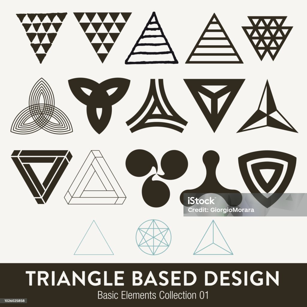 Triangle Design Feature Triangle Based Design Stock Illustration - Download Image Now - Shape ...