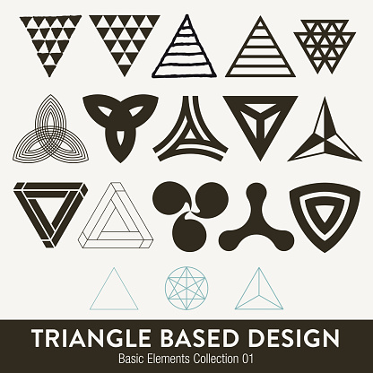 Triangle Design Adult Triangle Based Design Stock Illustration - Download Image Now - Shape ...