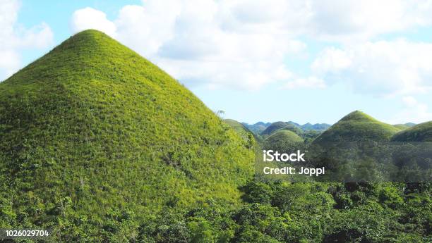 Famous Chocolate Hills On The Island Of Bohol Philippines Stock Photo - Download Image Now