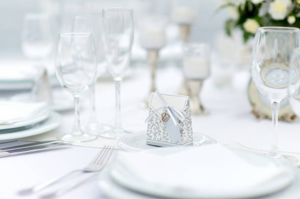 istock Table set for an event party or wedding reception 1026046916