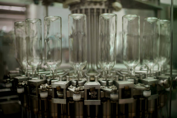 istock Vine factory. Bottles on conveyor 1026092814
