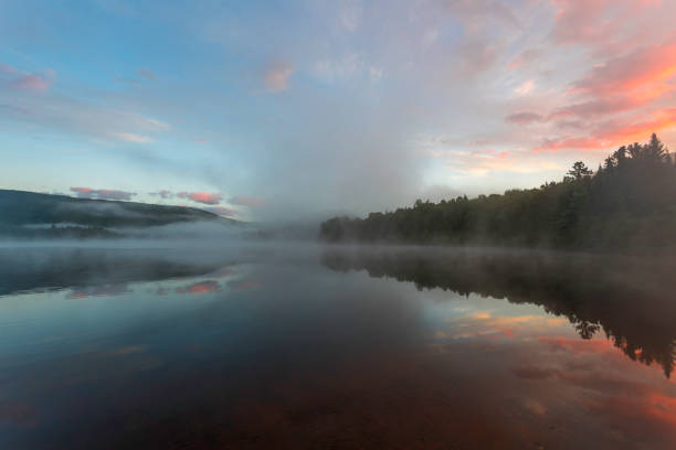 istock Sunrise at Monroe Lake, Tremblant Provincial Park, Quebec, Canada 1026097932