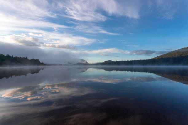 istock Sunrise at Monroe Lake, Tremblant Provincial Park, Quebec, Canada 1026102898