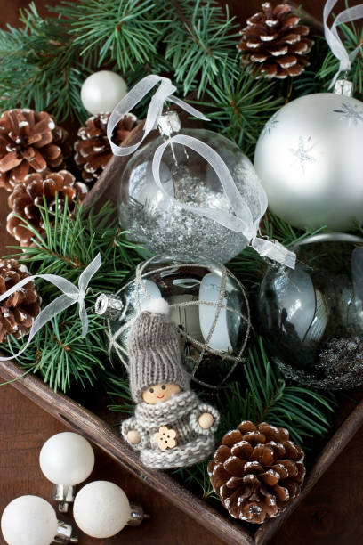 istock Christmas composition with holiday decoration 1026103058