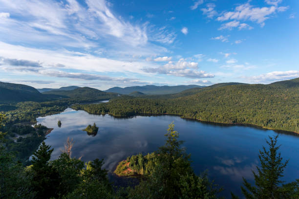istock Sunrise at Monroe Lake, Tremblant Provincial Park, Quebec, Canada 1026103072