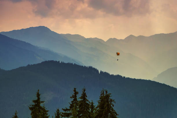 istock Moody picture of evening mountain ridges 1026116526