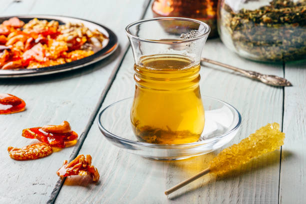 istock Tea in armudu with oriental delights 1026123354