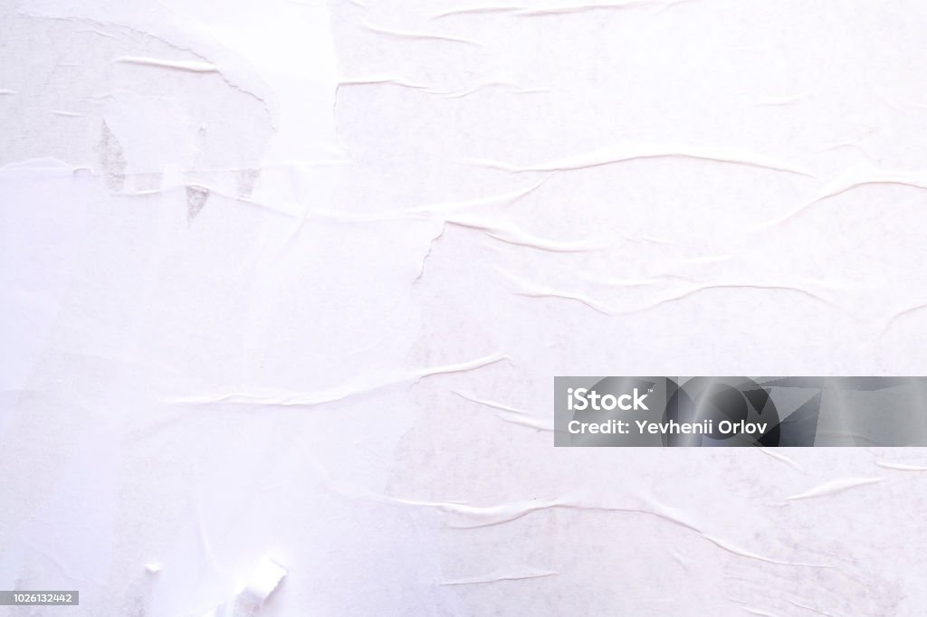 Fundo de Papel amarrotado branco - Foto de stock de Texturizado - Descrição Geral royalty-free