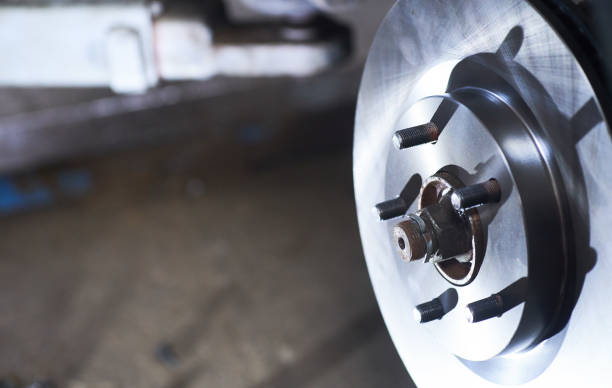 istock Replacing the brake disc in a passenger car 1026134726