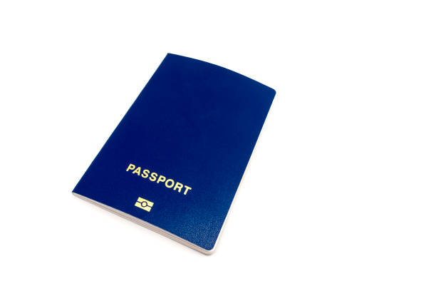 istock Passport isolated on white background. 1026136454