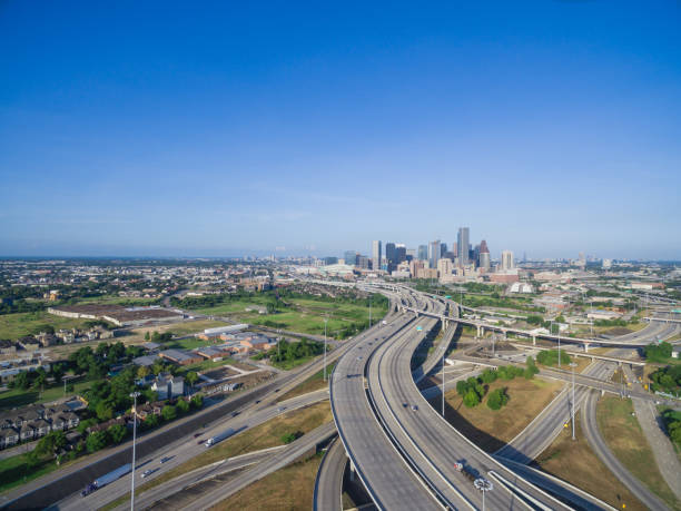 istock Top view Houston downtown and interstate 69 highway 1026144802