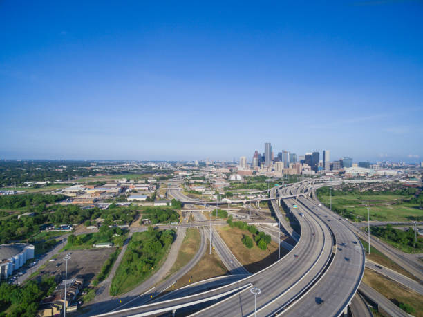 istock Top view Houston downtown and interstate 69 highway 1026144876