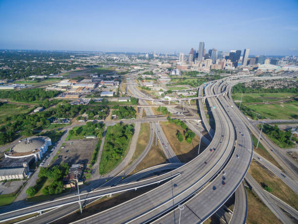 istock Top view Houston downtown and interstate 69 highway 1026150130