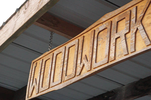 Dirty old Wooden Banner Badge on white background.  in your text! Digitally created image. This image is part of a large series.  