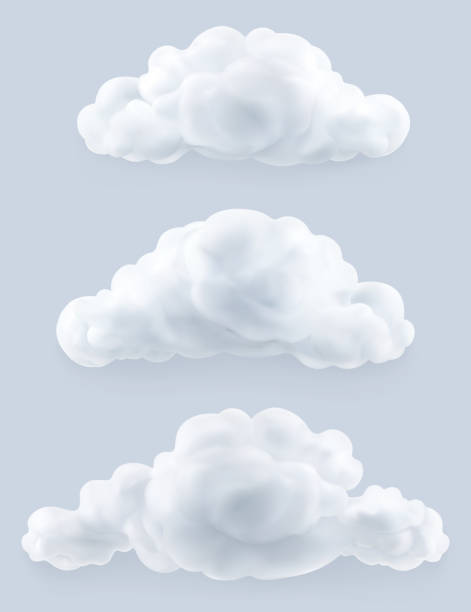 wolken, vektor-set - air vertical outdoors nature stock-grafiken, -clipart, -cartoons und -symbole