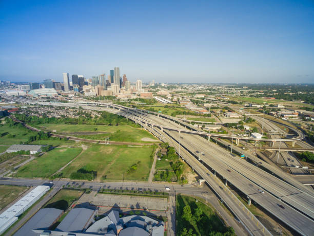 istock Top view Houston downtown and interstate 69 highway 1026156254