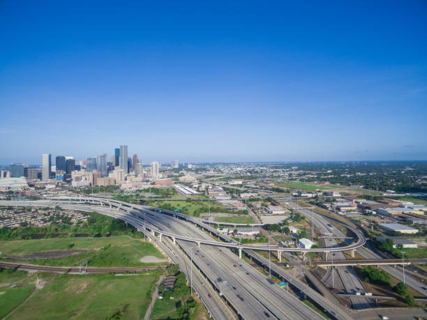 istock Top view Houston downtown and interstate 69 highway 1026156580