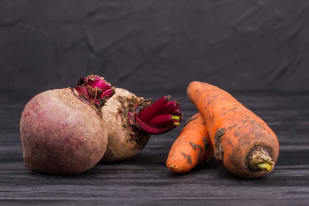 Beetroots and carrots.