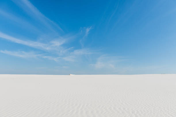istock Skyline between sky and sand in desert 1026186862