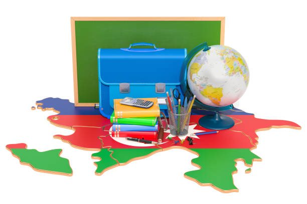 istock Back to school or education in Azerbaijan concept, 3D rendering 1026191858