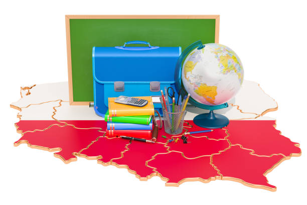 istock Back to school or education in Poland concept, 3D rendering 1026191954