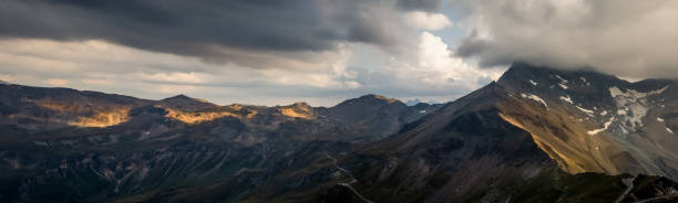 istock Panorama of the Alps, the dramatic sky before sunset 1026195064